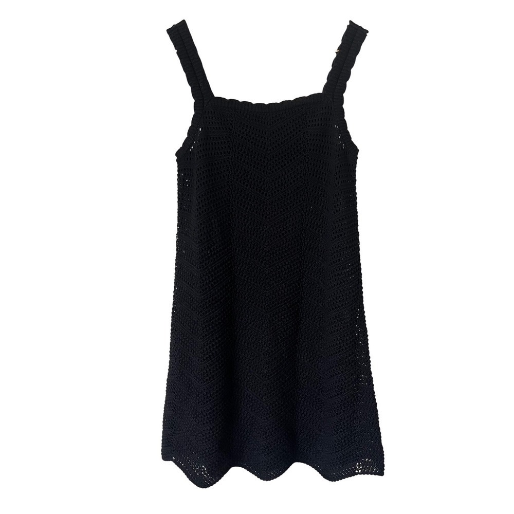 a new day resortwear Black Knit Mini Dress summer size small